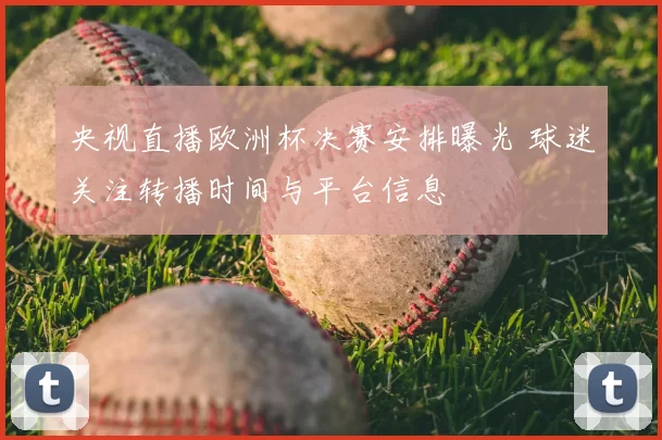 央视直播欧洲杯决赛安排曝光 球迷关注转播时间与平台信息
