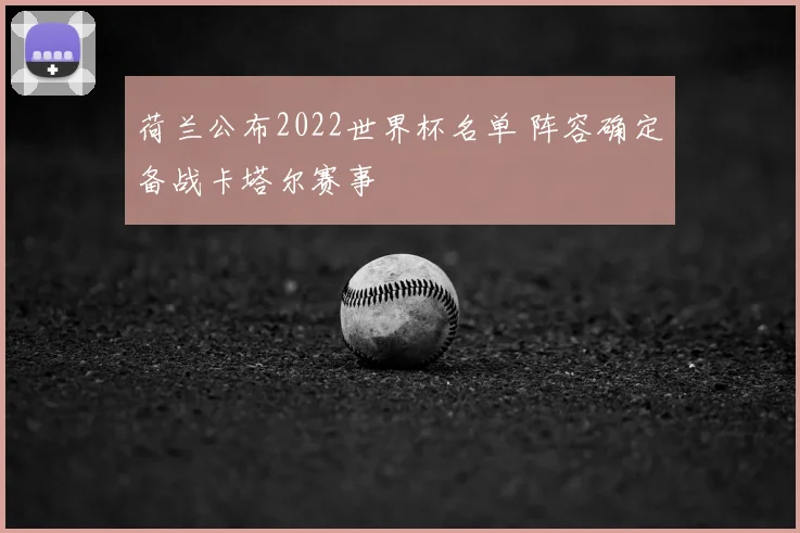 荷兰公布2022世界杯名单 阵容确定备战卡塔尔赛事